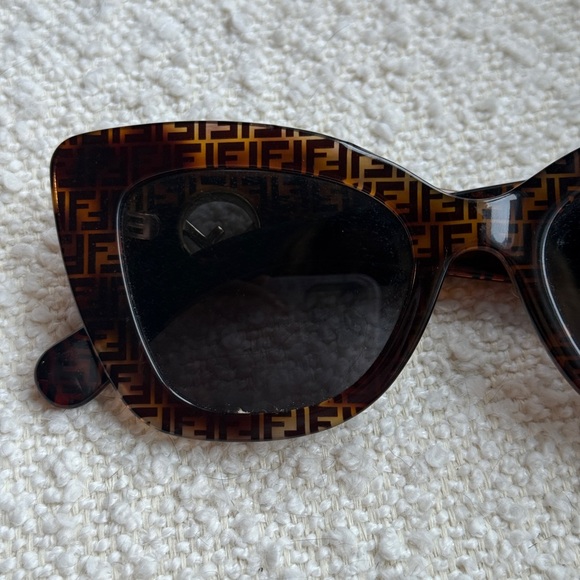 Fendi Brown Patterned Sunglasses main image 6